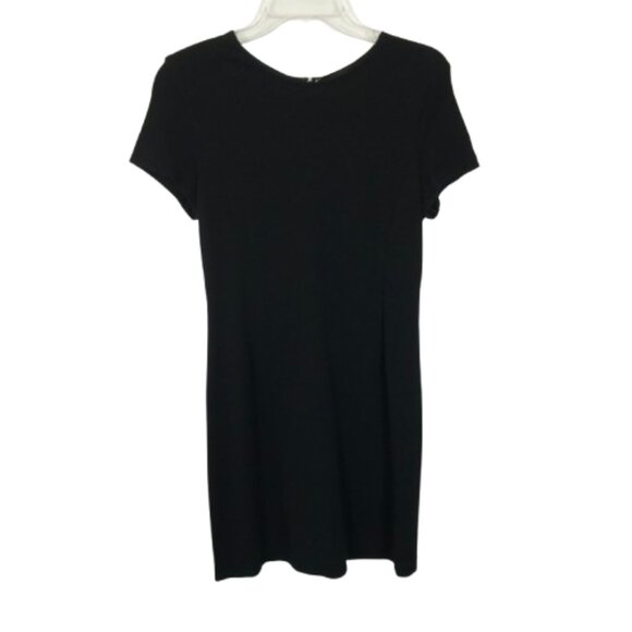 Womens Size 10 Theory Black Jatinn K Oxford Stretch Knit Mini Dress - Picture 4 of 7
